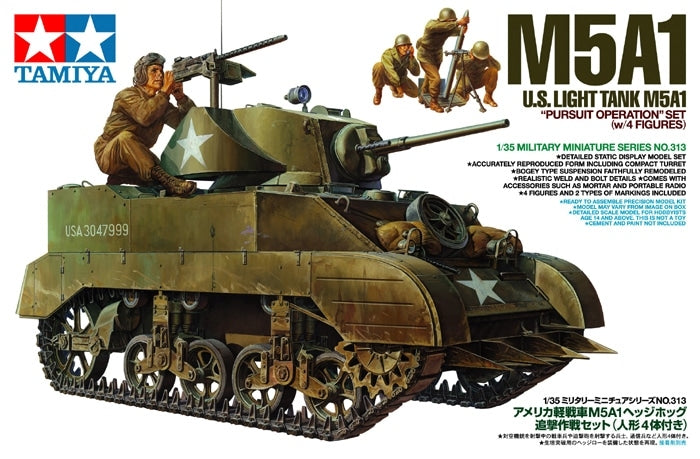 1/35 U.S. Light Tank M5A1 Pursuit Operation Set