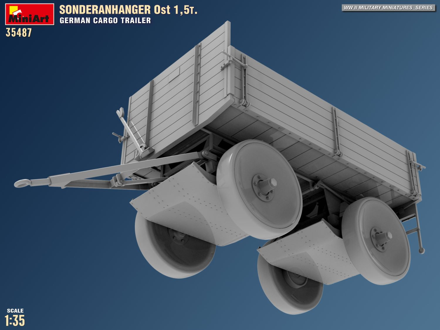 1/35 Sonderanhanger Ost 1,5t. German Cargo Trailer