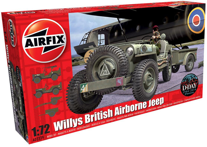 1/72 Willys Jeep, Trailer & 6PDR Gun