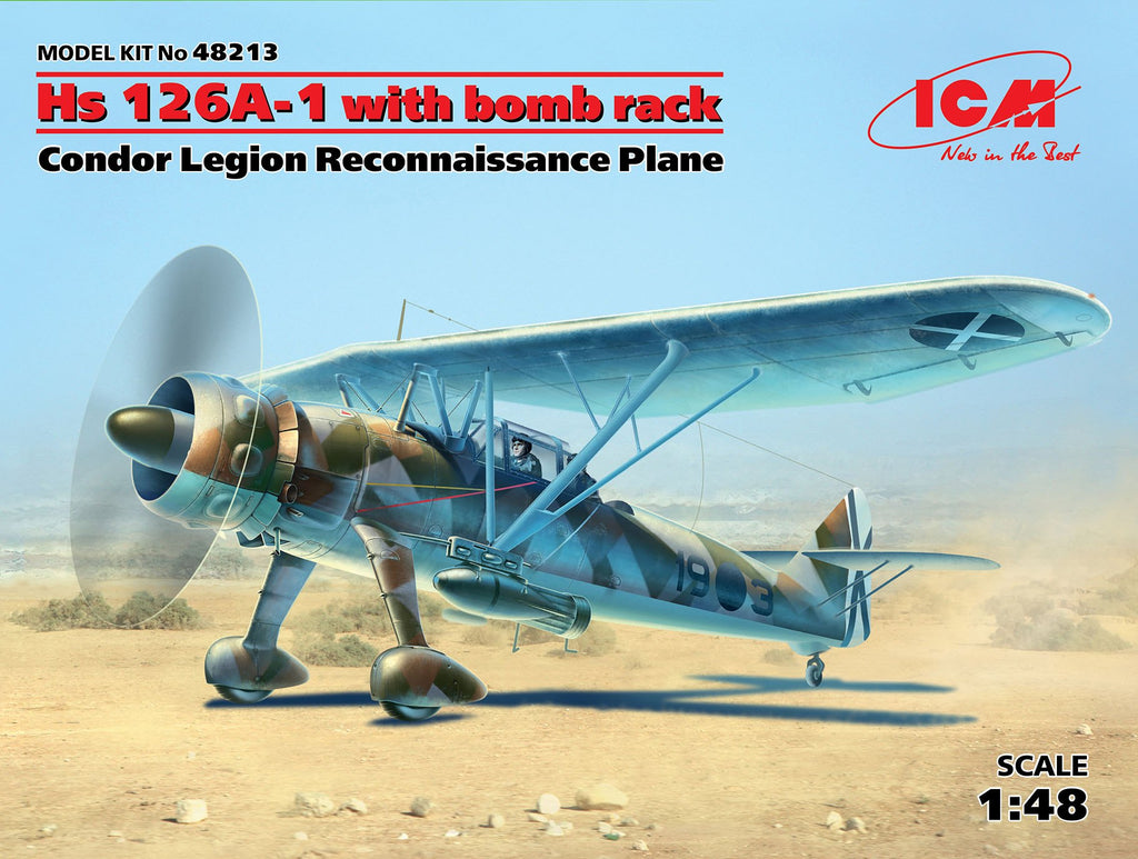 1/48 Hs 126A-1 with bomb rack Condor Legion Reconnaissance Plane