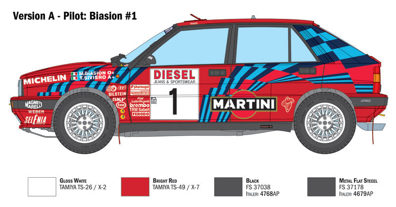 1/12 Lancia Delta 16V HF Integrale Sanremo 1989