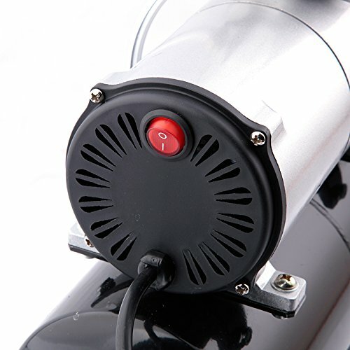Airbrush mini compressor with air reservoir, single piston oil-free compressor