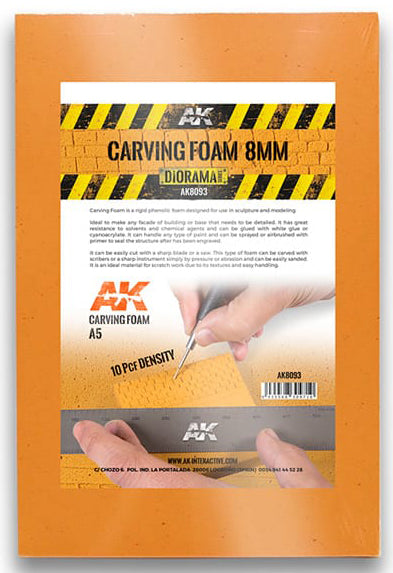Carving Foam 8 mm A5 Size (228x152 mm)