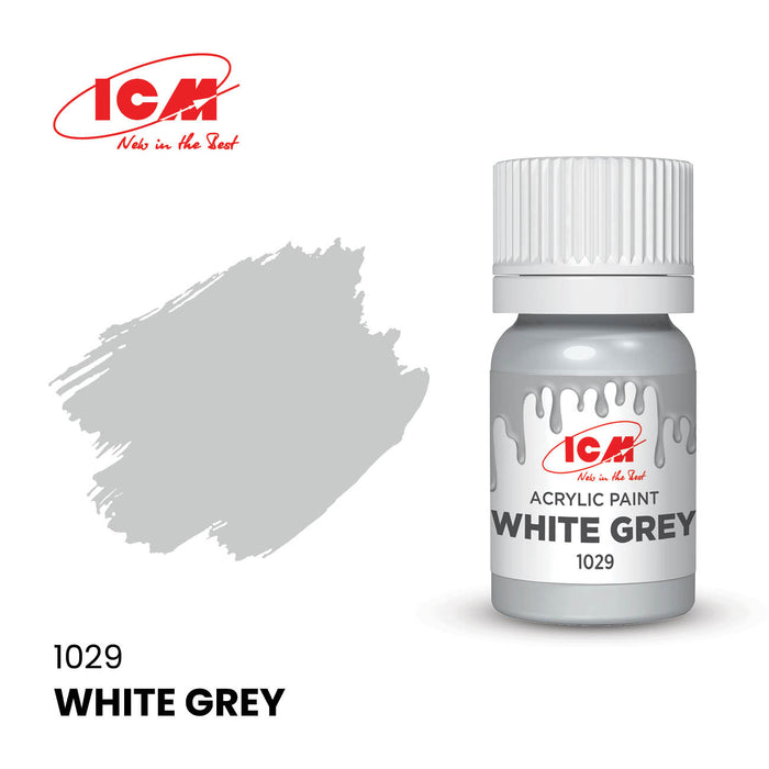 ACRYLIC PAINT White Grey 12 ml