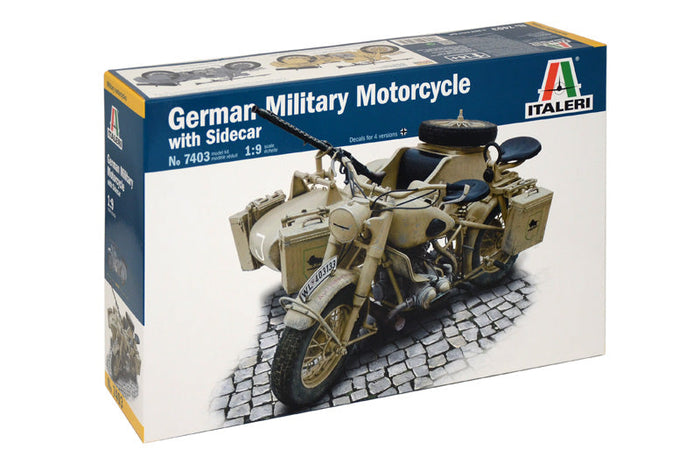 1/9 German Military Motorcycle R75 with Sidecar