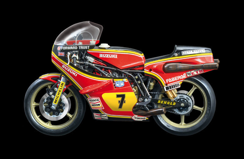 1/9 Suzuki RG 500 XR27 1978 Team Heron Barry Sheene