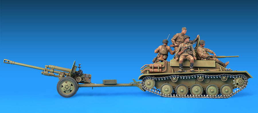 1/35 Soviet T-70 M & ZiS -3 with Crew