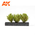 Light Green Bushes 4-6cm -1:35 / 75 mm / 90 mm