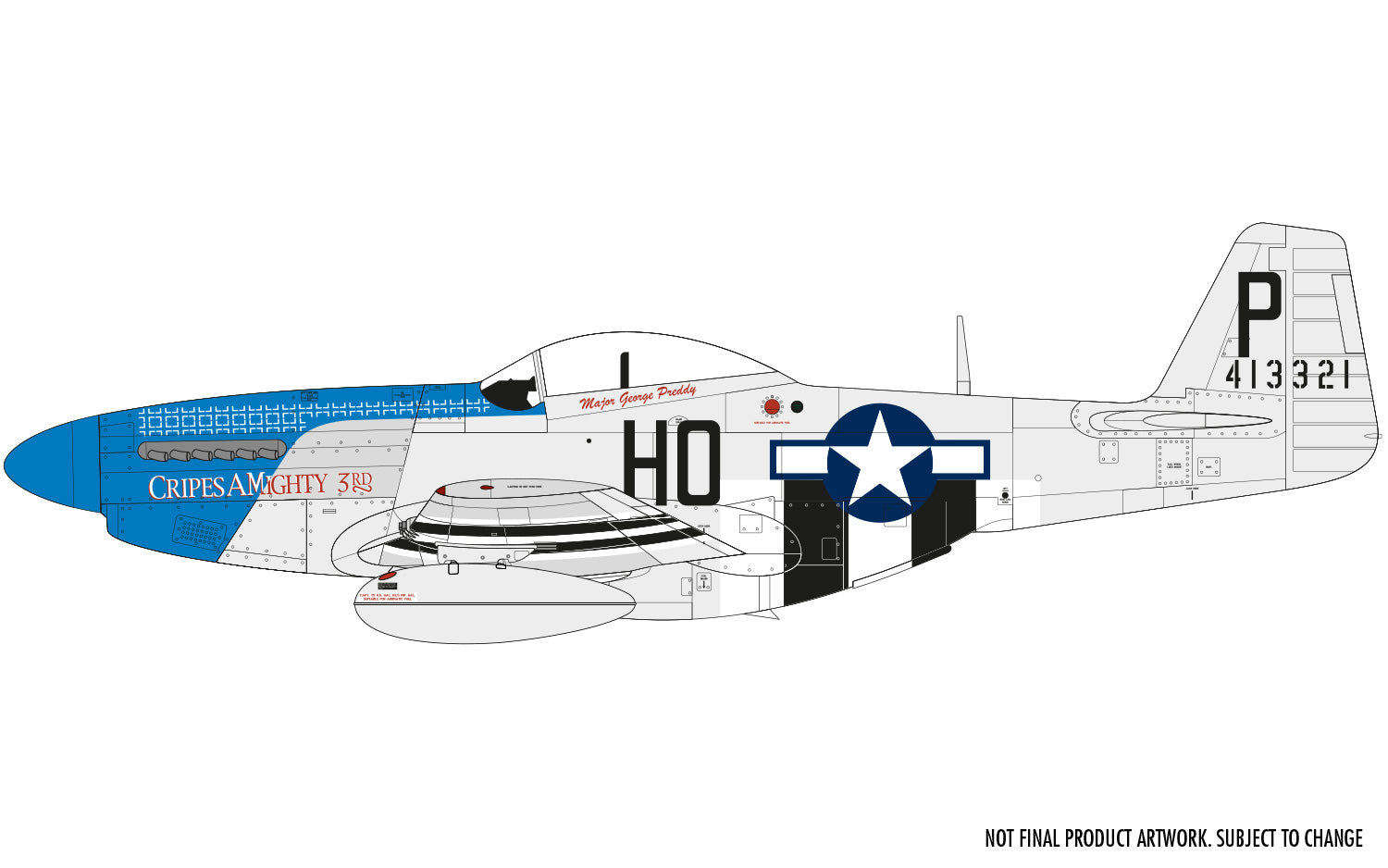 1/48 North American P51-D Mustang* (Filletless Tails)