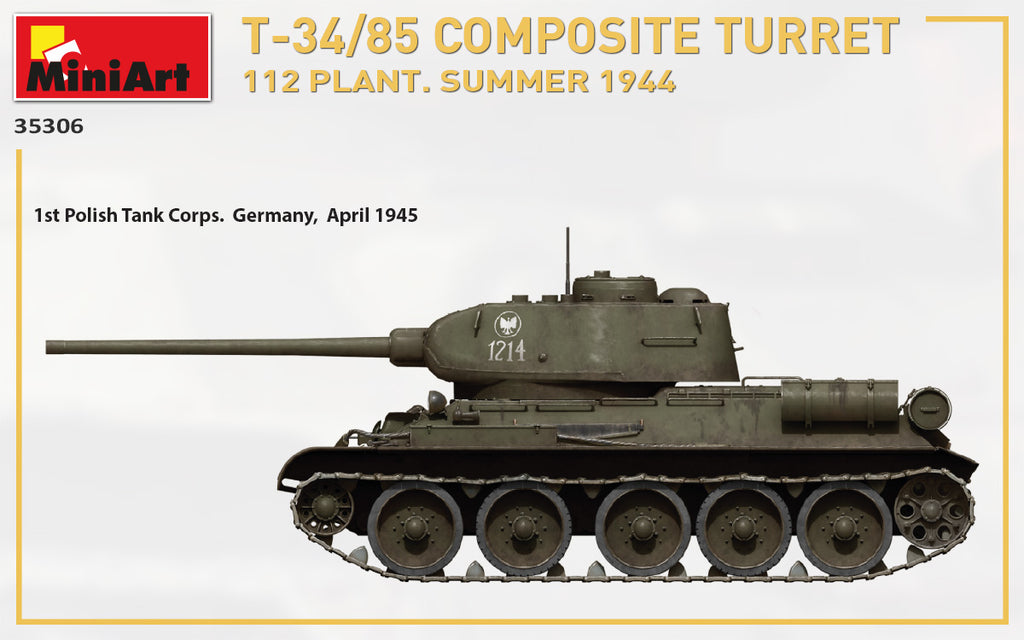 1/35 T-34/85 Composite Turret. 112 Plant. Summer 1944