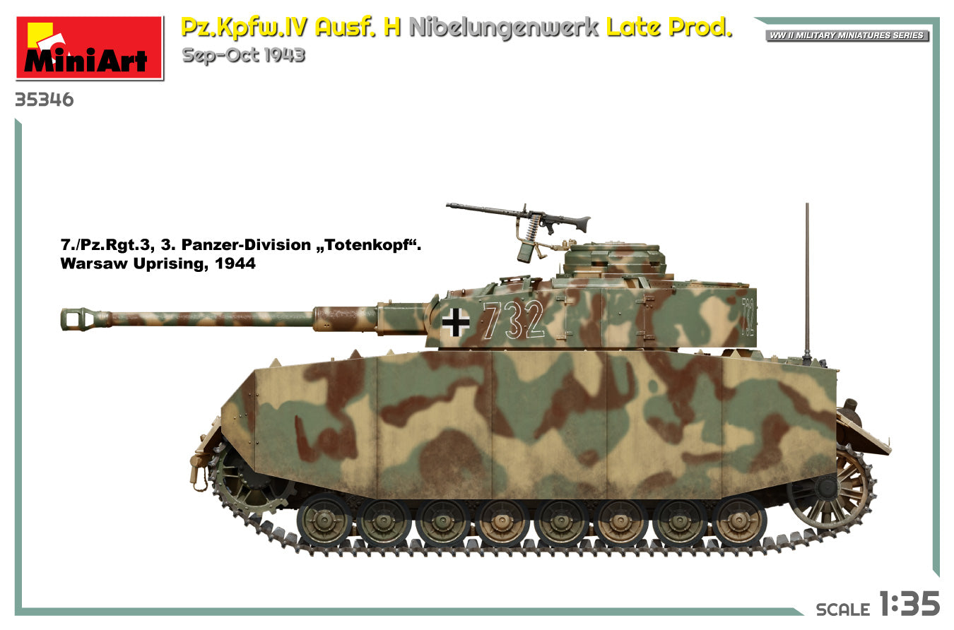1/35 Pz.Kpfw.IV Ausf. H Nibelungenwerk Late Prod. (Sep-Oct 1943)
