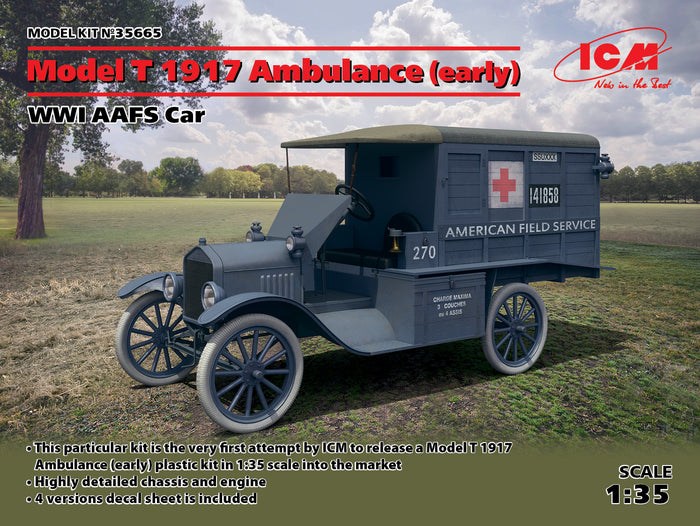 1/35 Model T 1917 Ambulance early WWI AAFS Car