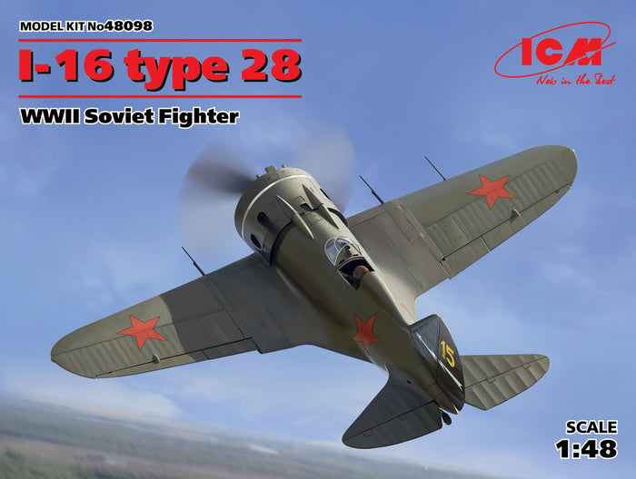 1/48 I-16 type 28 WWII Soviet Fighter