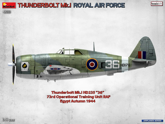 1/48 Thunderbolt Mk.I. Royal Air Force. Basic Kit