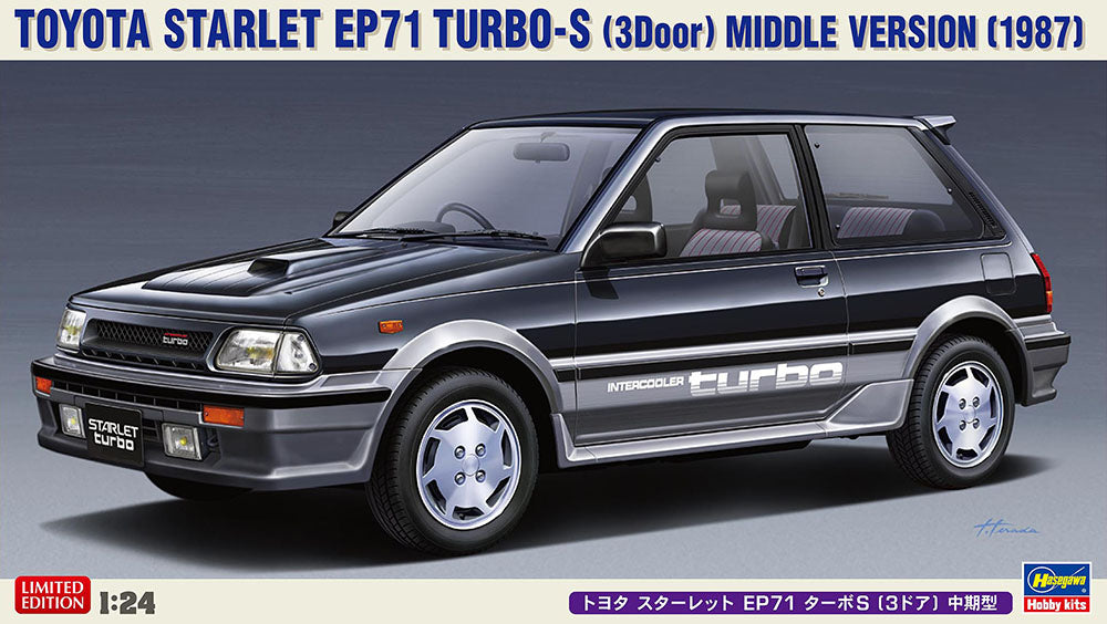 1/24 Toyota Starlet EP71 Turbo-S (3Door) Middle Version 1987