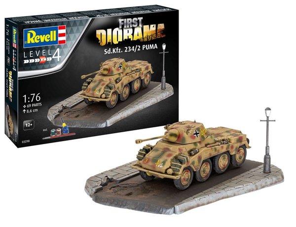 1/76 First Diorama Set - Sd.Kfz.234/2 Puma