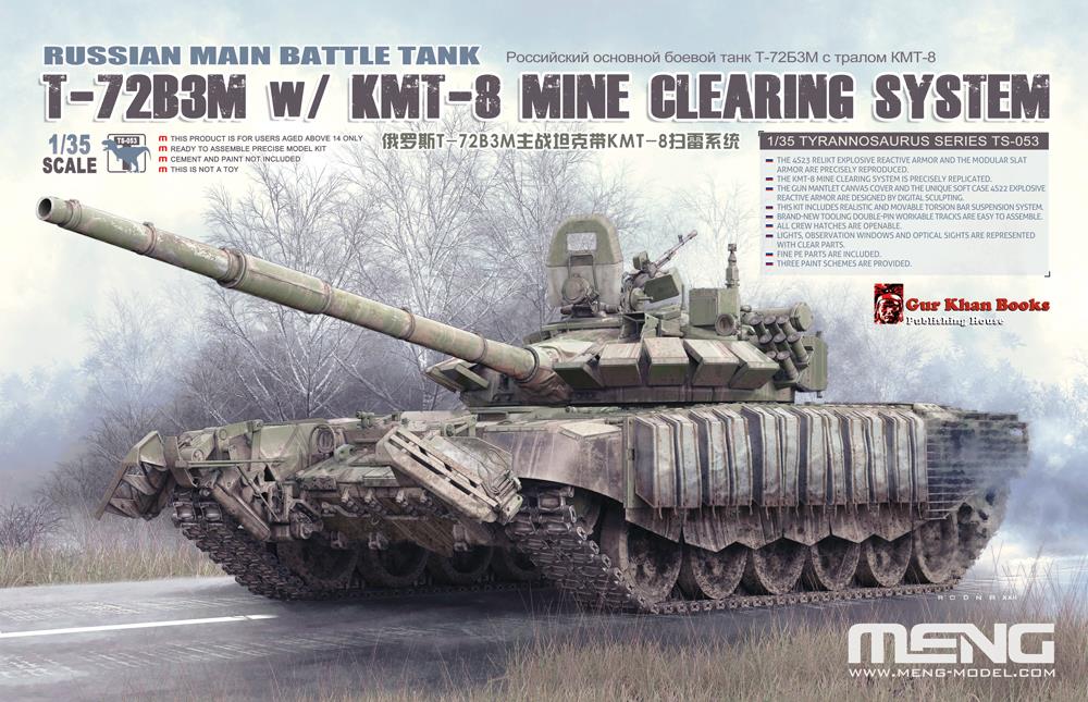 1/35 Russian Main Battle Tank T-72B3M with KMT-8 Mine Clearing System