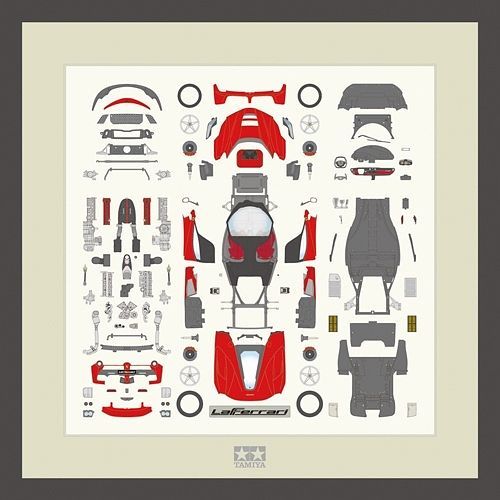 Quadro Auto LaFerrari Rossa