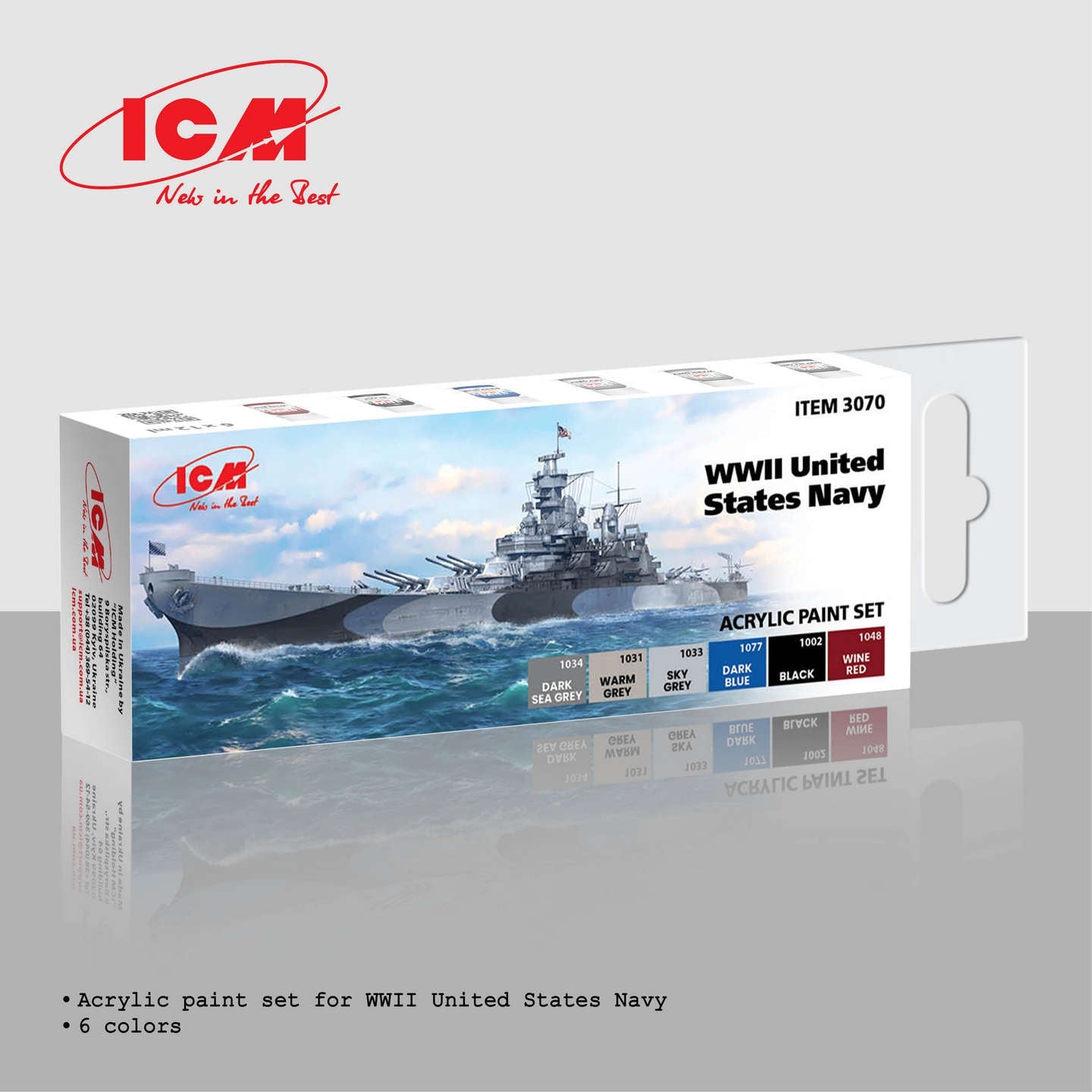 ACRYLIC SETS WWII United States Navy (6 bottles x 12 ml)