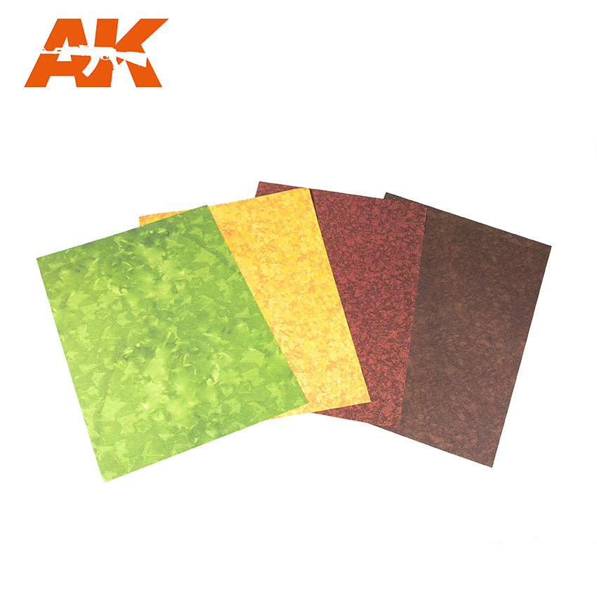 Punching Leaves Sheets Set (4 Units Of A4-Size Sheets)