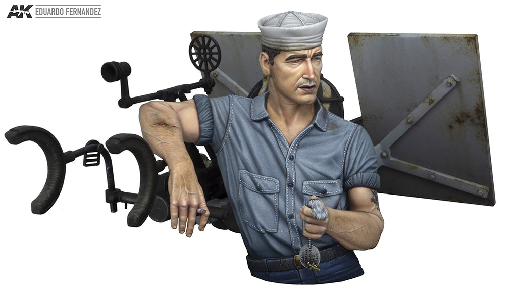 1/10 Midway "Tarfu" Oerlikon 20mm Machine Gunner USS Enterprise