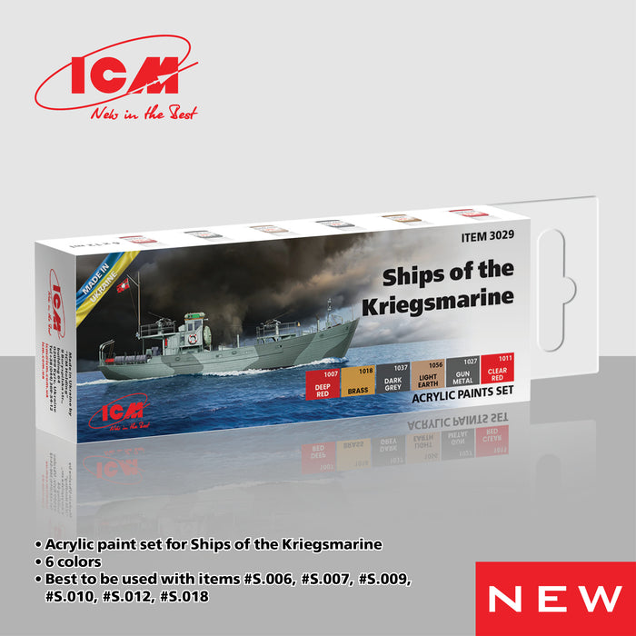ACRYLIC SETS Ships of the Kriegsmarine (6 bottles x 12 ml)