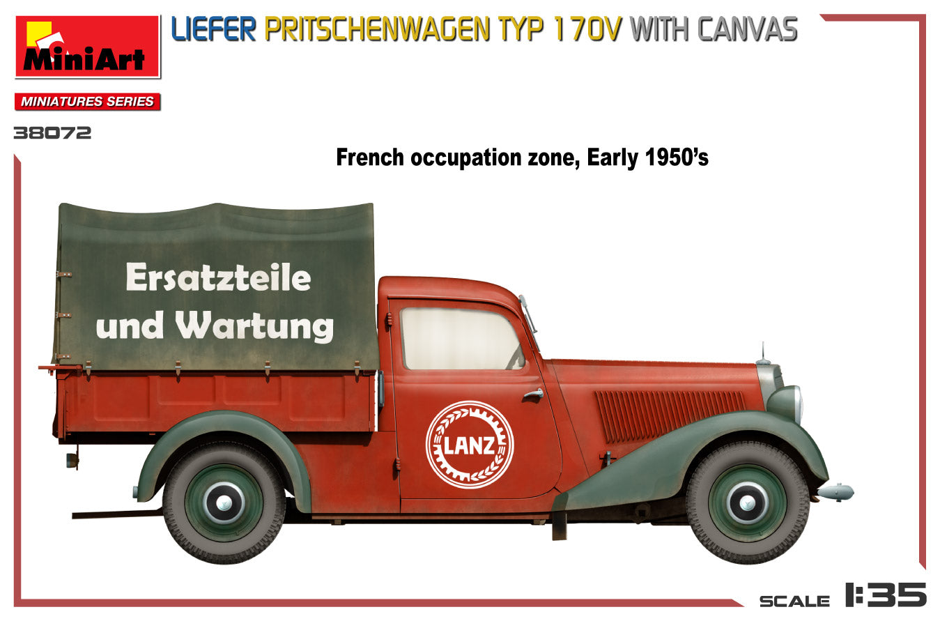1/35 Liefer Pritschenwagen Typ 170V with Canvas