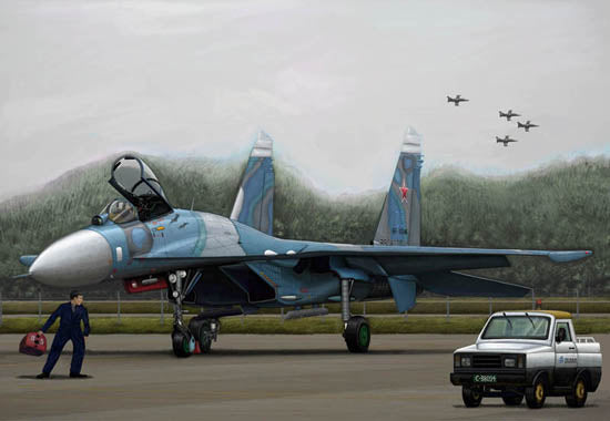 1/144 Russian SU-27 Flanker B