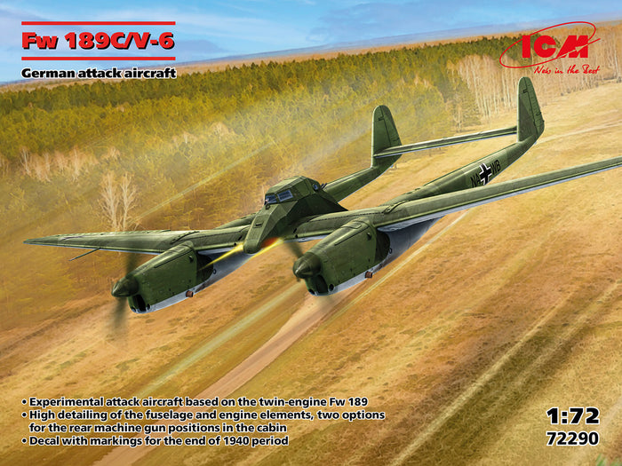 1/72 Fw 189C/V-6 German attack aircraft