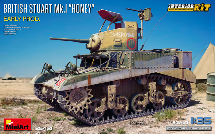 1/35 British Stuart Mk.I "Honey" Early Prod. Interior Kit