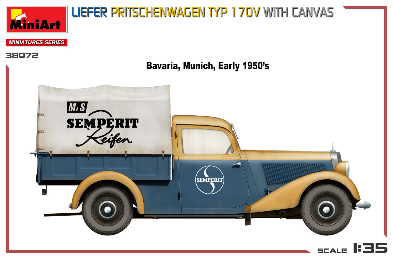 1/35 Liefer Pritschenwagen Typ 170V with Canvas