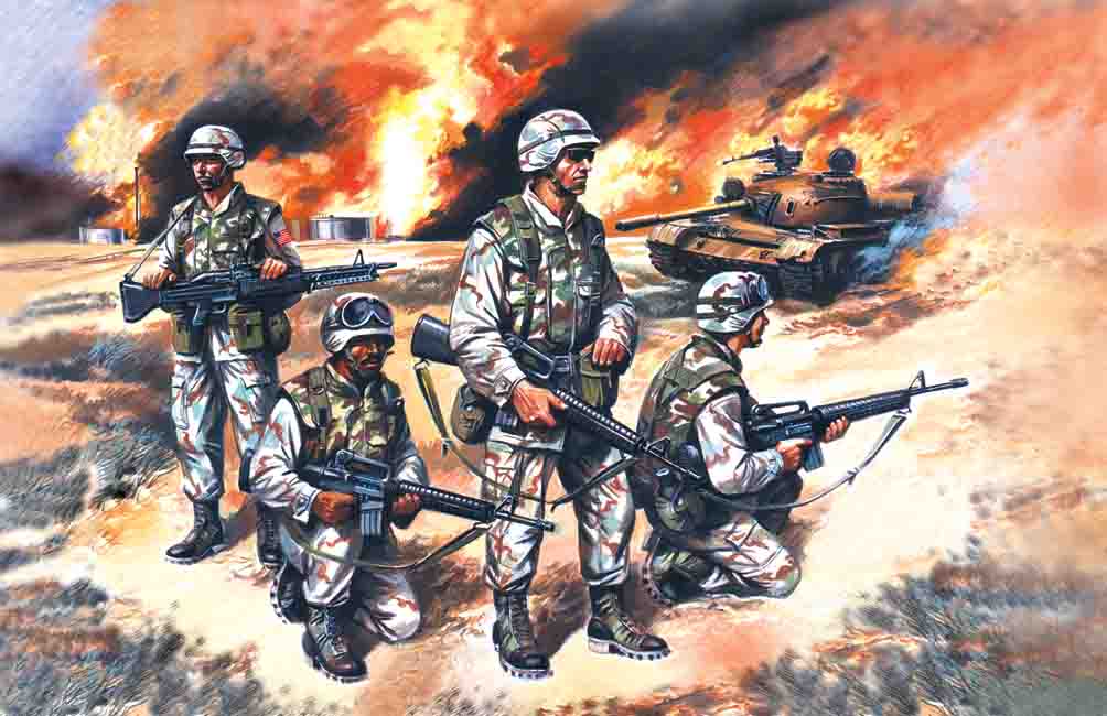 1/35 US Elite Forces in Iraq 4 figures - 4 soldiers