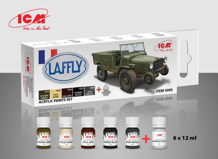 ACRYLIC SETS French vehicles (6 bottles x 12 ml)