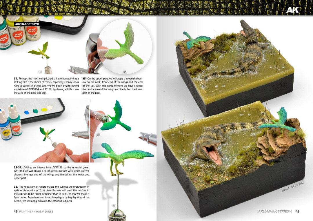 AK Learning 14 Pintura de Figuras de Animales Spanish