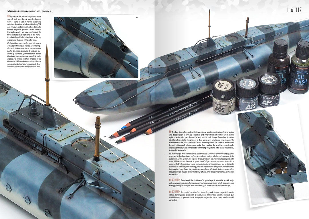 Worn Art Collection 04 Camouflage from WWI to Sci-Fi models - Bilingual