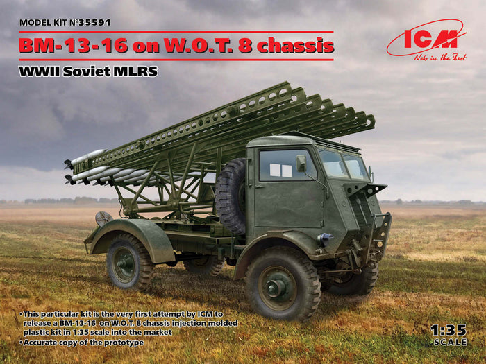 1/35 BM-13-16 on W.O.T. 8 chassis WWII Soviet MLRS