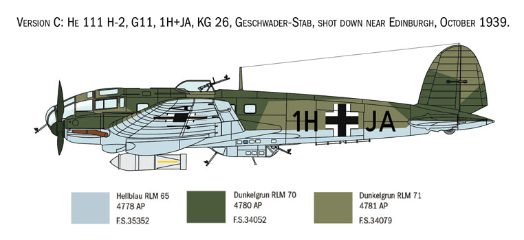 1/72 Heinkel He111H Battle of Britain 80th Ann.