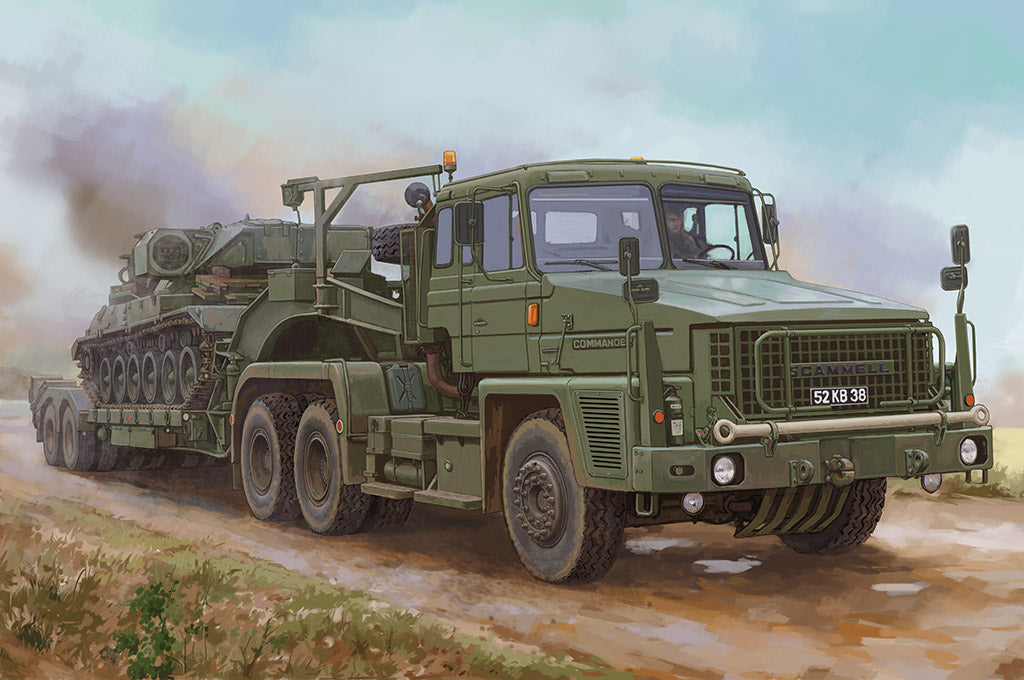 1/35 Scammell Commander With 62 Tonne Crane Fruehauf Semi-Trailer