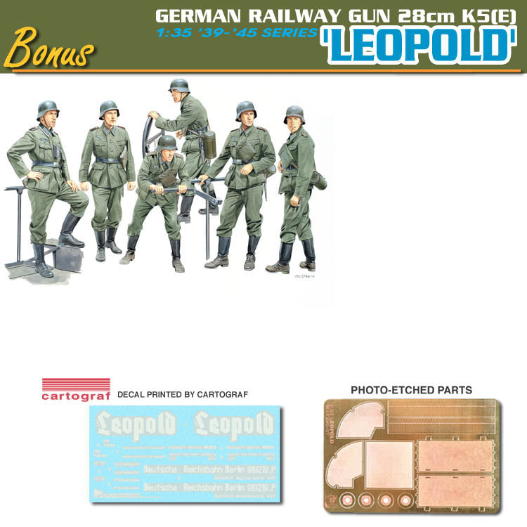 1/35 German Railway Gun 28cm K5(E) 'Leopold'