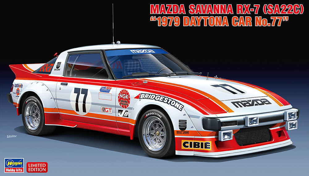 1/24 Mazda Savanna RX-7 SA22C "1979 Daytona Car No.77"