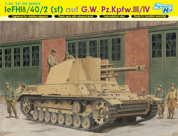 1/35 leFH18/40/2 (Sfl) auf G.W.Pz.Kpfw.III/IV (SMART KIT)
