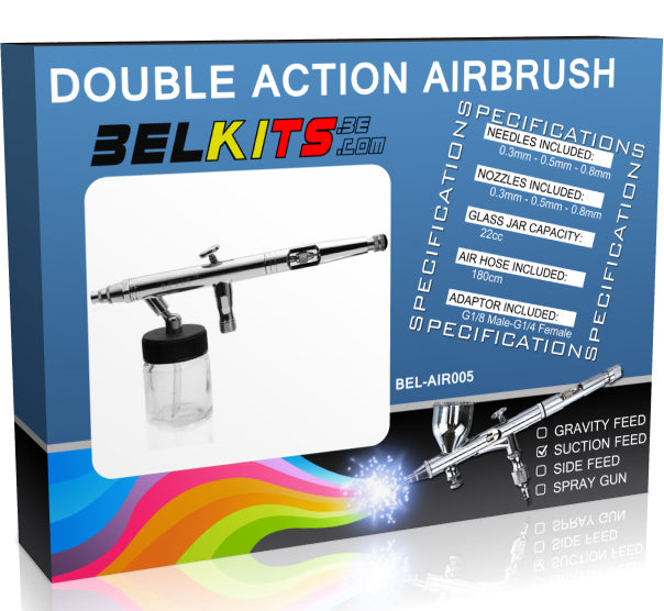 Set Aerografo ad Aspirazione Doppia Azione