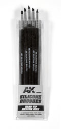 Set of 5 Silicone Brushes Hard Tip Medium