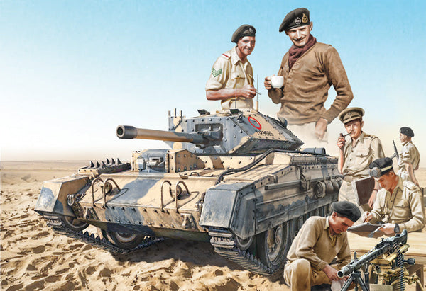1/35 Crusader Mk.III with British Crew El Alamein 1942-2022