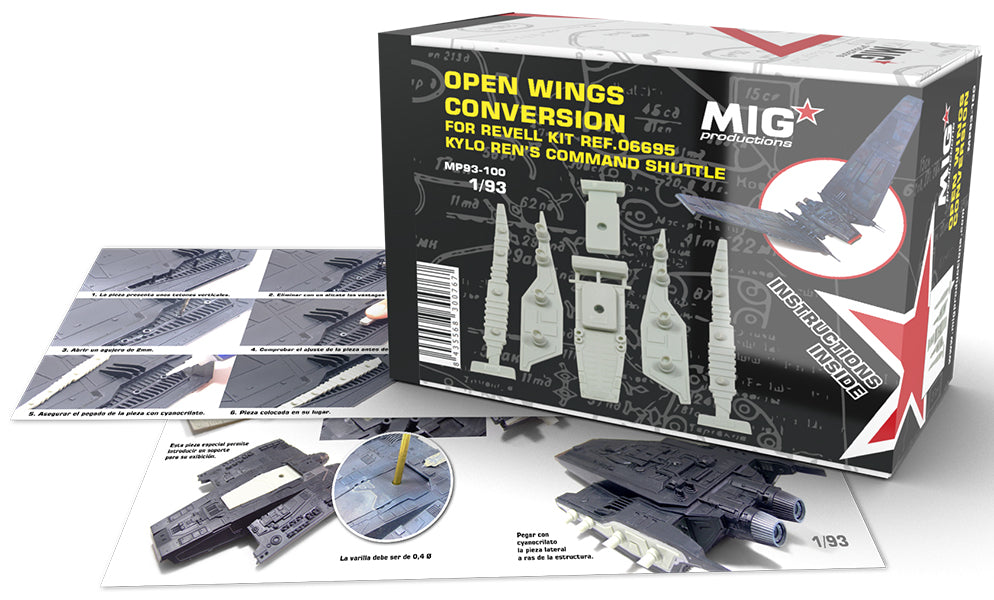 1/93 Open Wings Conversion for Kylo Ren's