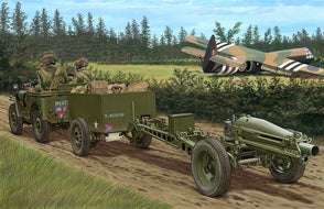 1/35 British Airborne 75mm Pack Howitzer & 1/4 Ton Truck With Trailer Ton Truck with Trailer & Crew