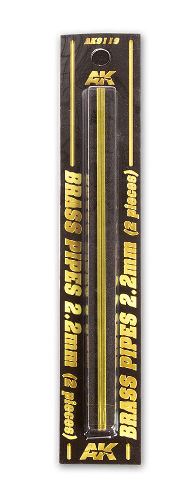 Brass Pipes 2,2 mm 2 Units