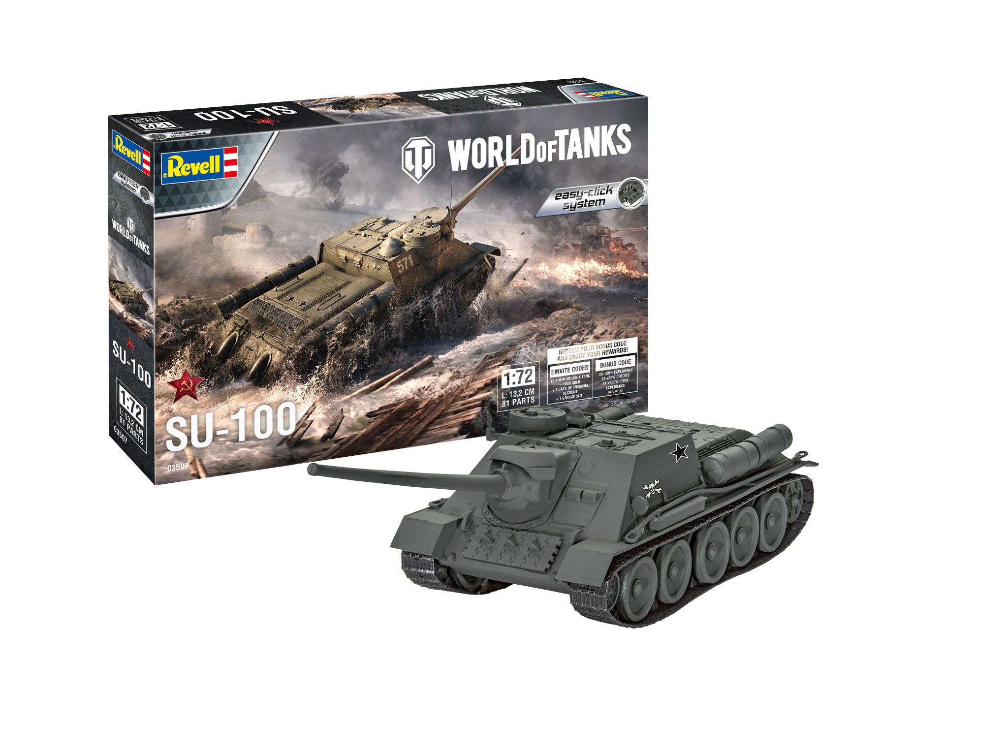 1/72 World of Tanks: SU-100 (Easy-Click System)