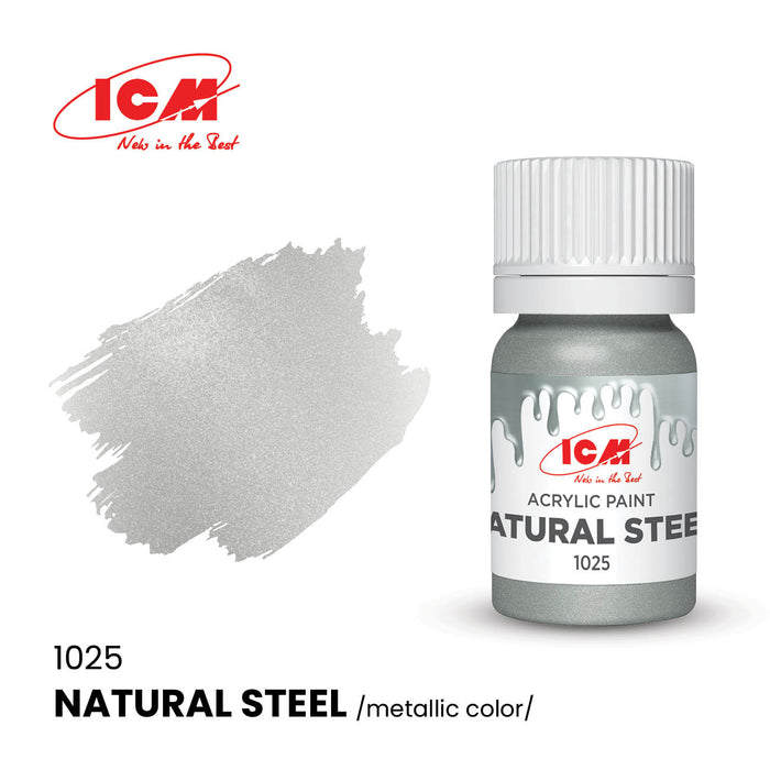ACRYLIC PAINT Natural Steel 12 ml