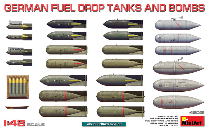 1/48 German Fuel Drop Tanks and Bombs